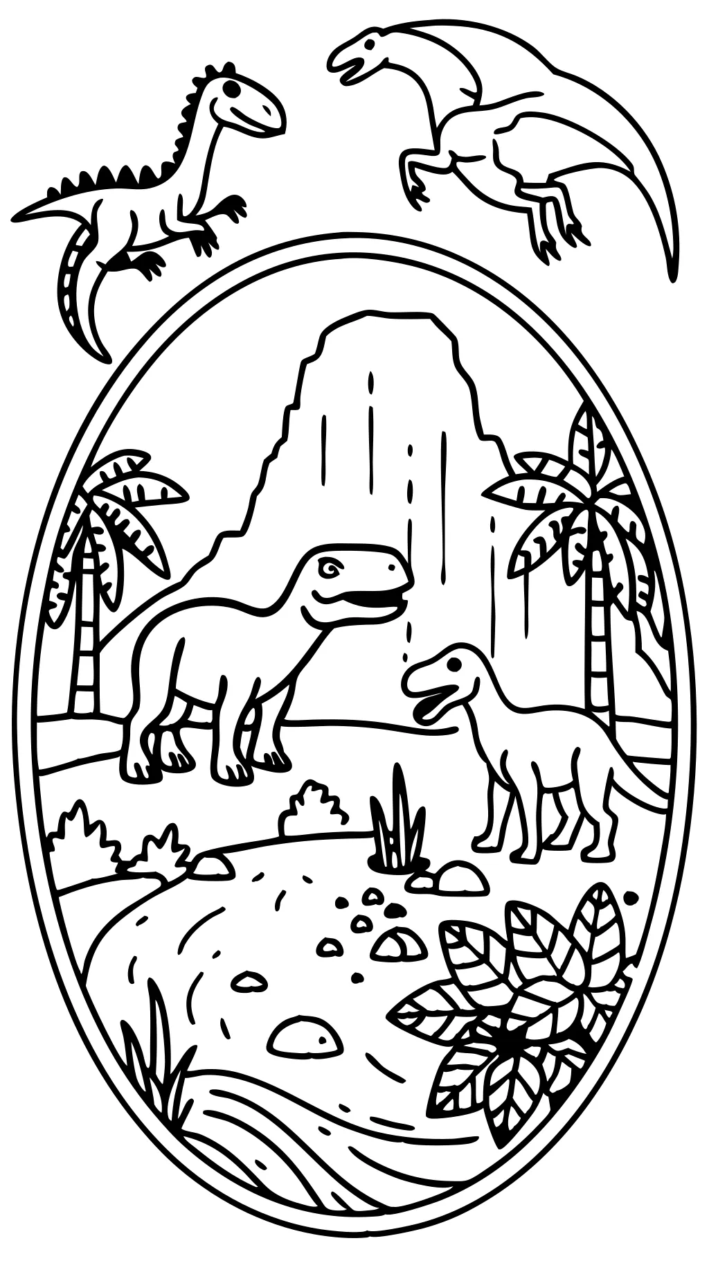 coloriages de jurassic réaliste